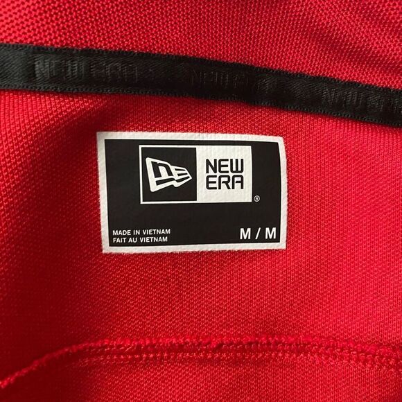 New Era men M 3 button short sleeve polo red - Picture 6 of 9
